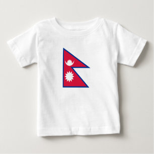 T-shirt Pour Bébé Drapeau népalais
