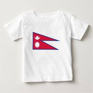 T-shirt Pour Bébé Drapeau népalais