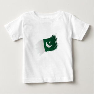 T-shirt Pour Bébé Drapeau pakistanais Indépendance du Pakistan