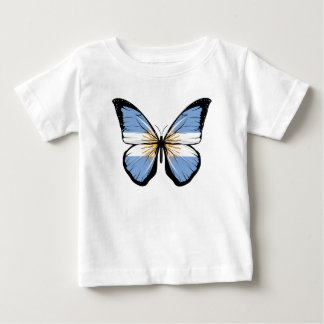 T-shirt Pour Bébé Drapeau papillon Argentine