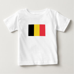 T-shirt Pour Bébé Drapeau patriotique belge T-shirt bébé
