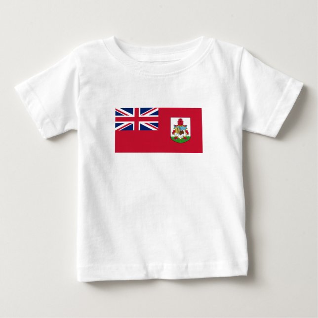 T-shirt Pour Bébé Drapeau patriotique des Bermudes (Devant)