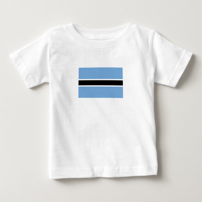 T-shirt Pour Bébé Drapeau patriotique du Botswana (Devant)