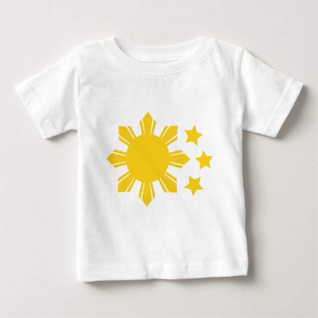 T-shirt Pour Bébé Drapeau philippin - fier d'être Pinoy ! (Devant)