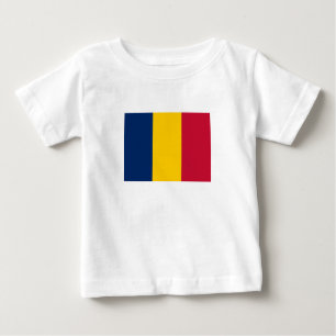 T-shirt Pour Bébé Drapeau Tchad