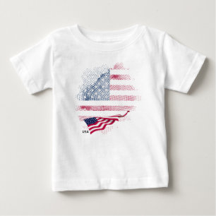 T-shirt Pour Bébé Drapeau USA