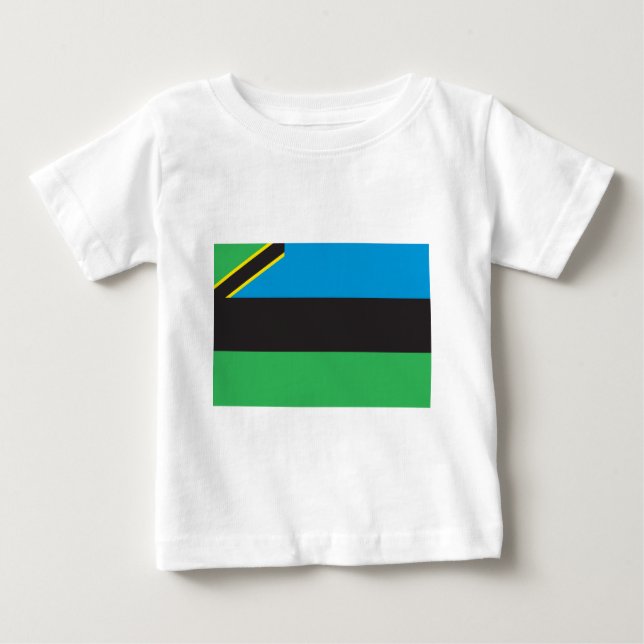 T-shirt Pour Bébé Drapeau Zanzibar (Devant)