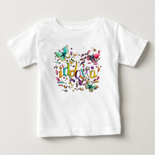 T-shirt Pour Bébé drawin garfield