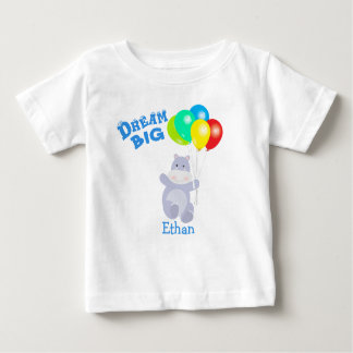 T-shirt Pour Bébé Dream Big Hippo Balloons Aventure