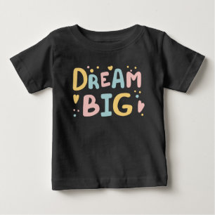 T-shirt Pour Bébé Dream Big Pastel Hearts