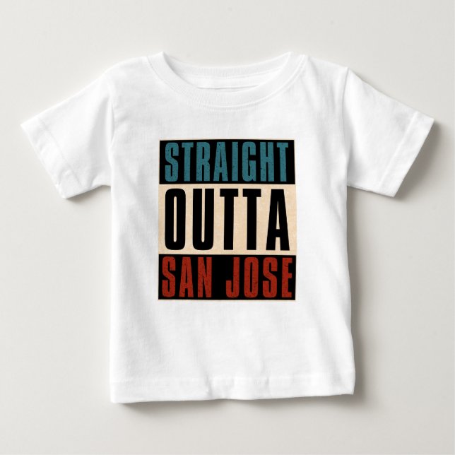 T-shirt Pour Bébé Droit devant San Jose California CA USA (Devant)