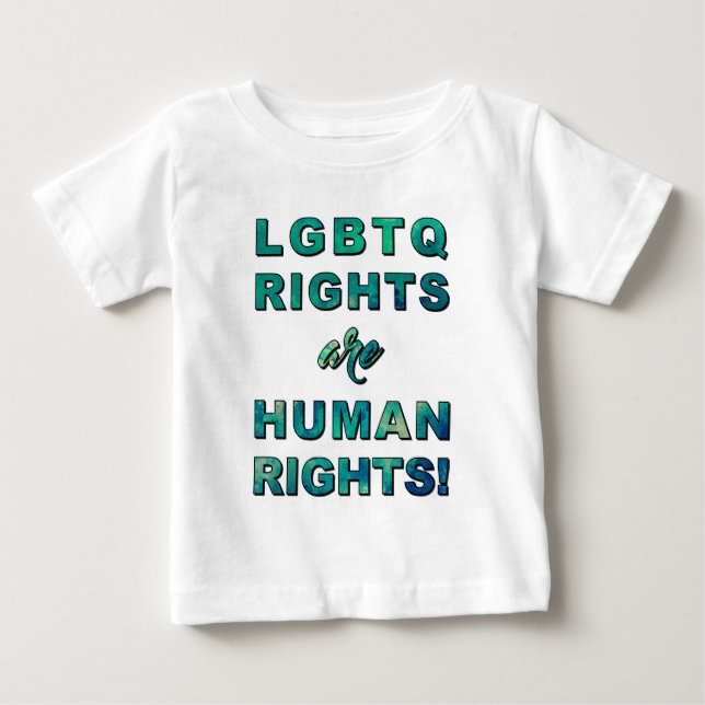 T-SHIRT POUR BÉBÉ DROITS LGBTQ... (Devant)