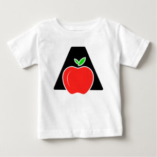 T-shirt Pour Bébé Drôle A pour Pomme
