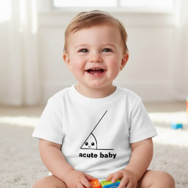 T-shirt Pour Bébé Drôle angle aigu geeky