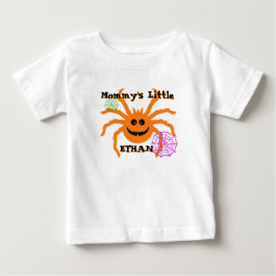 T-shirt Pour Bébé Drôle d'araignée Halloween 2026 enfant personnalis