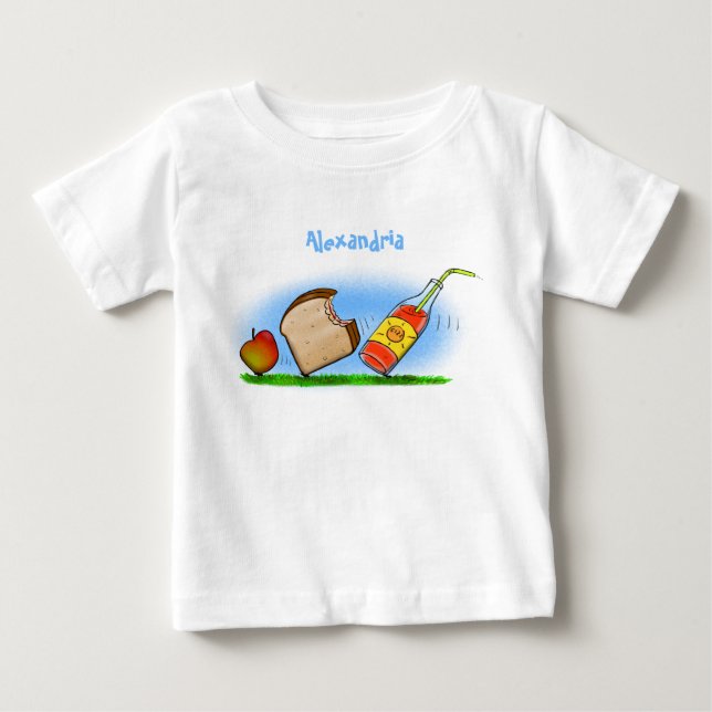 T-shirt Pour Bébé Drôle de dessin animé de fourmis (Devant)
