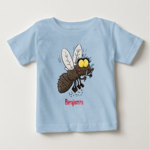 T-shirt Pour Bébé Drôle dessin animé d'insecte de la mouche à cheval