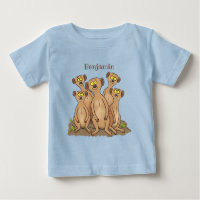 Drôle dessin de la famille meerkat