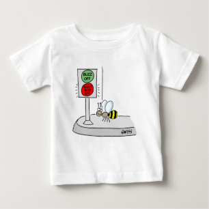 T-shirt Pour Bébé Drôle Drôle Cartoon Bee Buzz Off Walk Ne pas march