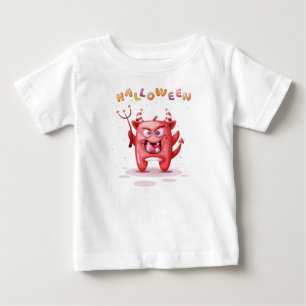 T-shirt Pour Bébé Drôle enfant Halloween Devil Toddler