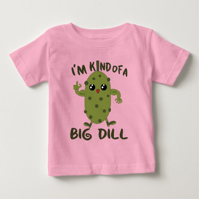 T-shirt Pour Bébé Drôle filles à gros aneth (Devant)