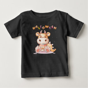 T-shirt Pour Bébé Drôle Halloween Dino Toddler