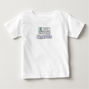 T-shirt Pour Bébé Drôle Jogger Runner Je Cours Comme Le Vainqueur