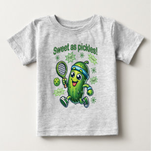 T-shirt Pour Bébé Drôle Mignon Sucré comme des Pickles Pickleball