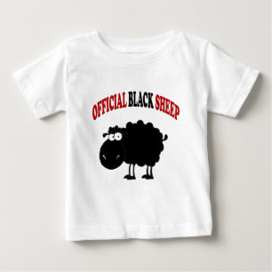 T-shirt Pour Bébé Drôle mouton noir