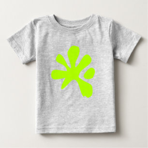T-shirt Pour Bébé Drôle néon vert brillant de peinture slime jouant 