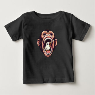 T-shirt Pour Bébé Drôle singe Bird