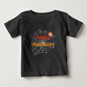 T-shirt Pour Bébé Drôle Spider sur le web d'Halloween