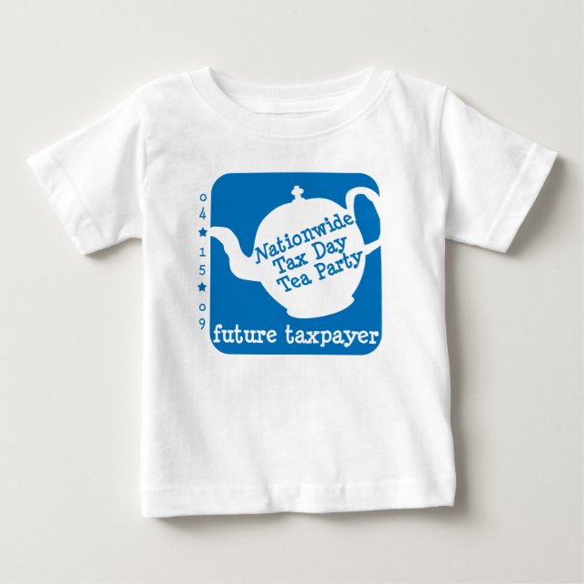 T-shirt pour bébé du contribuable (Devant)