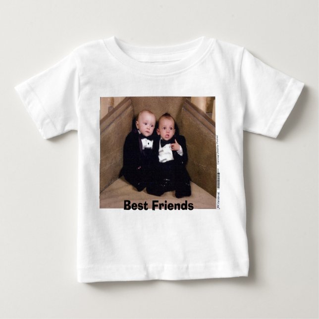 T-shirt Pour Bébé Dylan-Dan, meilleurs amis (Devant)
