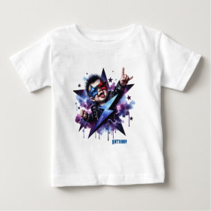 T-shirt Pour Bébé Éclair personnalisé Rock On