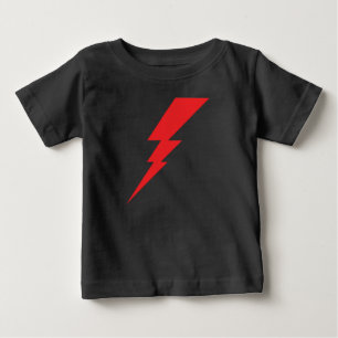 T-shirt Pour Bébé Éclair rouge