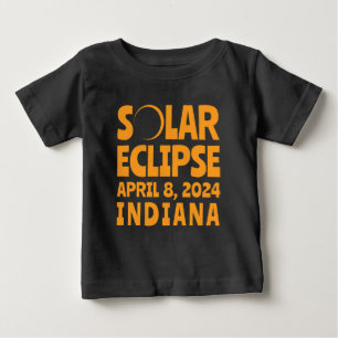 T-shirt Pour Bébé Éclipse solaire 2024 Indiana