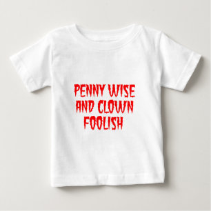 T-shirt Pour Bébé Économe en sous et fou du clown