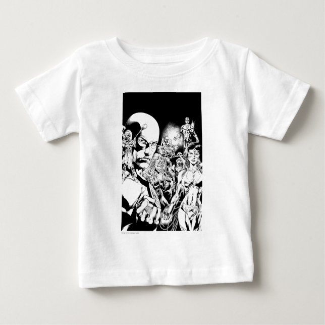 T-shirt Pour Bébé Écran comique nocturne le plus noir 2 (Devant)