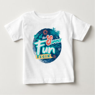 T-shirt Pour Bébé Écriture À La Main D'Été