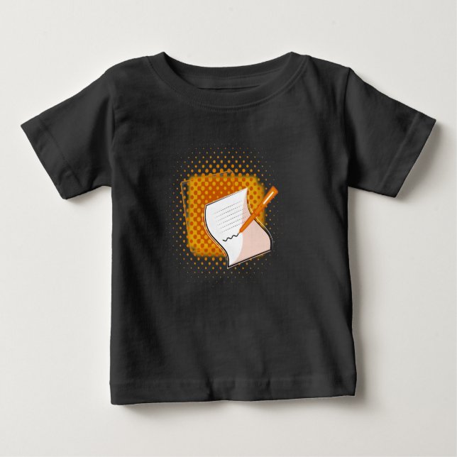 T-shirt Pour Bébé Écriture Lover (Devant)