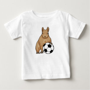 T-shirt Pour Bébé Écureuil à Soccer Sports