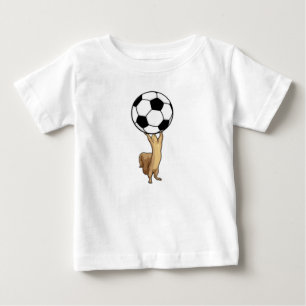 T-shirt Pour Bébé Écureuil avec balle de football