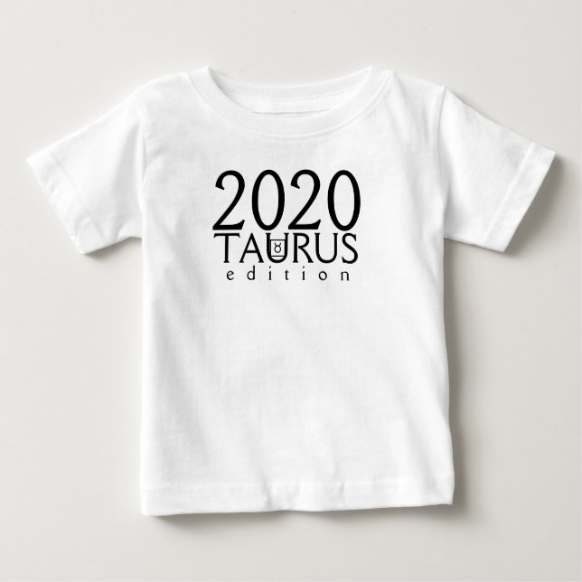 T-shirt Pour Bébé Edition 2020 Taurus avec symbole (Devant)