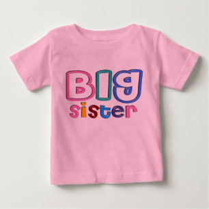 T-shirt Pour Bébé Effet 3D Grande Soeur
