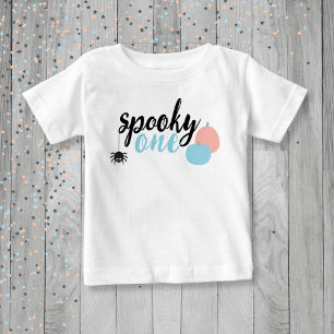 T-shirt Pour Bébé Éffrayant One Blue Premier anniversaire