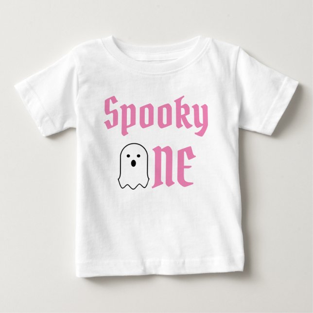 T-shirt Pour Bébé Éffrayant un 1er anniversaire (Devant)
