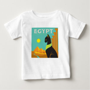 T-shirt Pour Bébé Égypte Terre du Pourcentage Feline