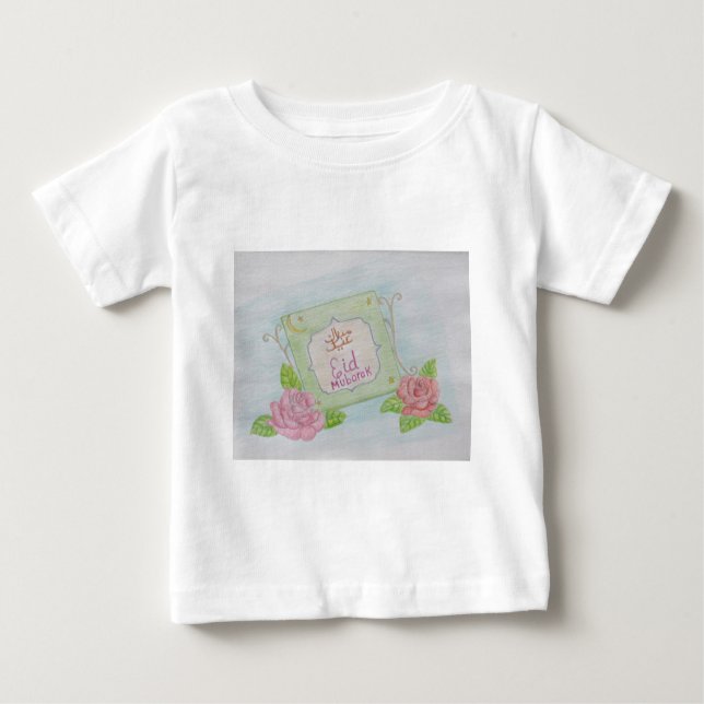 T-shirt Pour Bébé EId Mubarak (Devant)