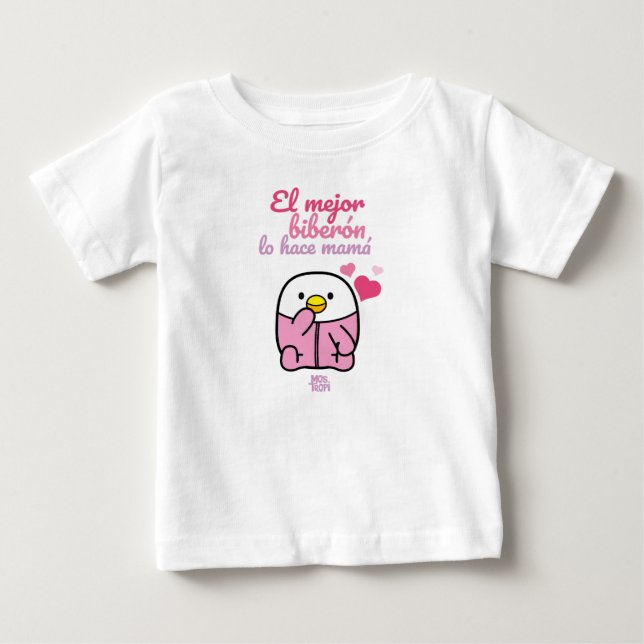 T-shirt Pour Bébé │El mejor biberón lo hace mamá (Devant)